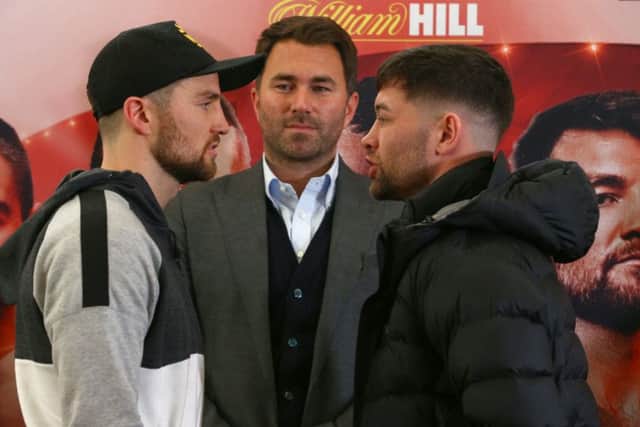 Anthony Fowler and Scott Fitzgerald go head-to-head. Picture: Dave Thompson/Matchroom