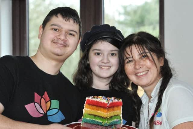 The Boyes family of Tease Tea Room, pictured Sam, Keira (14) and Karen