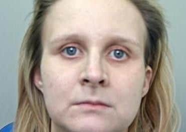 Rachel Tunstill, 28, who has been found guilty of the murder of her newborn daughter following a retrial. Ms Tunstill stabbed Mia Kelly to death with a pair of scissors in the bathroom of her home in Burnley in January 2017