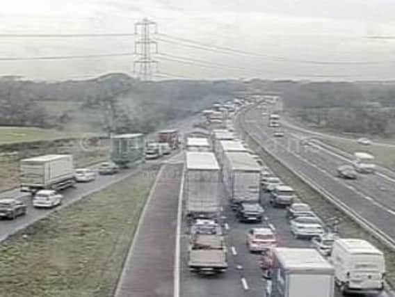 The incident is affecting traffic travelling northbound between M6 junctions 32 and 33.