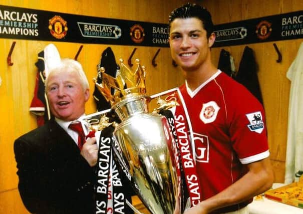 Derek Langley with Cristiano Ronaldo