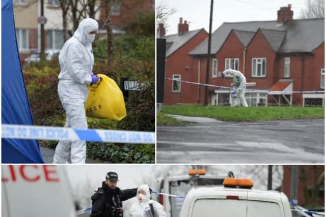 The scene of the murder investigation in Village Drive, off Pope Lane, Ribbleton on February 7.