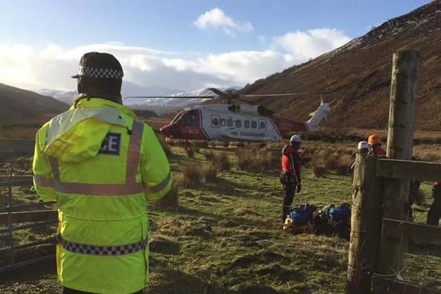 Mountain rescue teams on the scene (Photo: Scottish Mountain Rescue/Facebook)