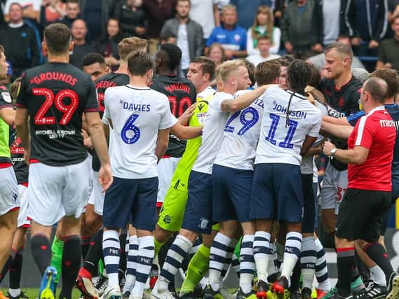 Things got heated between PNE and Bolton at Deepdale earlier in the season