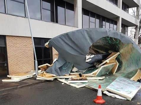 Damage to county hall's register office