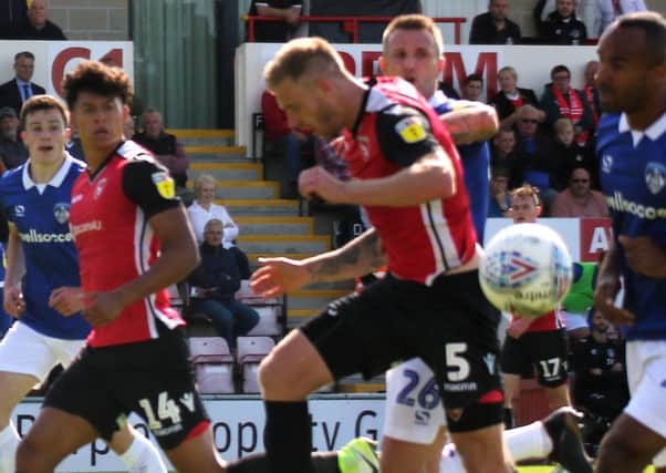 Morecambe defender Steve Old had a mixed afternoon