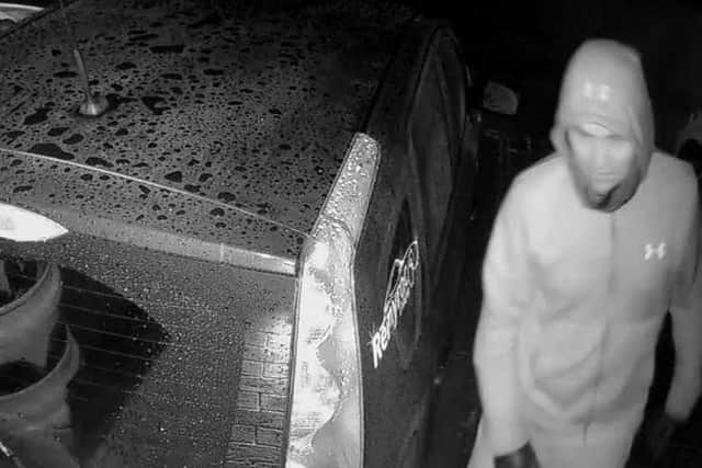 One of the men caught on CCTV