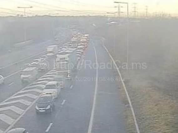 The crash happened on the M65 between eastbound junctions 3 and 2 at around 8.15am on Monday, February 11.