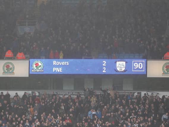 Preston fans saw their side score a last-minute equaliser at Blackburn two years ago