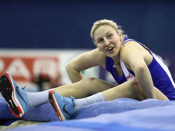 Holly Bradshaw is all smiles after winning the British Indoor Championships
(Photo: Getty Images)