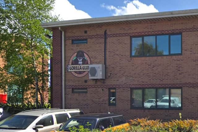 Euxton Lane | Euxton | Chorley Lancashire | PR7 6TE | This is the UK head office for the Cincinnati, Ohio company that produces Gorilla Tape, Gorilla Super Glue, Gorilla Wood Glue, Gorilla Epoxy and Self-Standing Bags.
