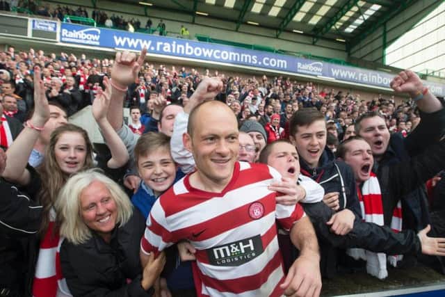 Alex Neil in his time as Hamilton Academical player/manager