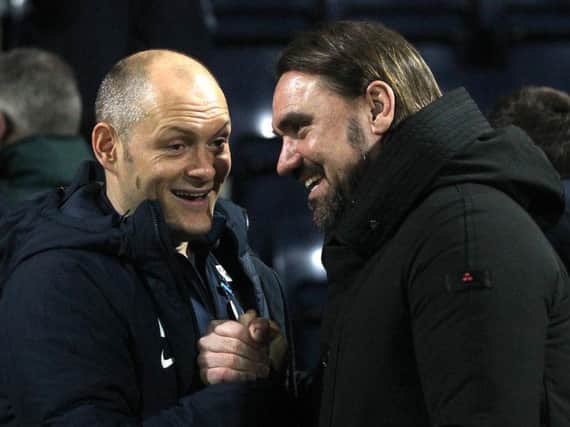 Alex Neil and Daniel Farke shake hands pre-match