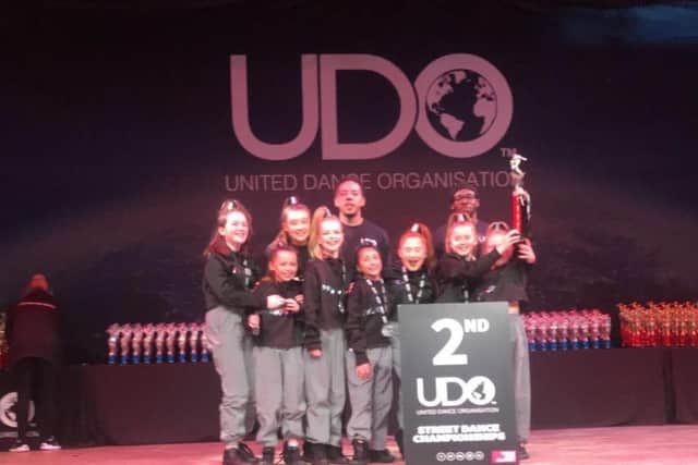 Sparkle Dance Studio, in Greenbank Street, Preston's under 14s team, known as Paragon, achieved second place at the UDO Street Dance