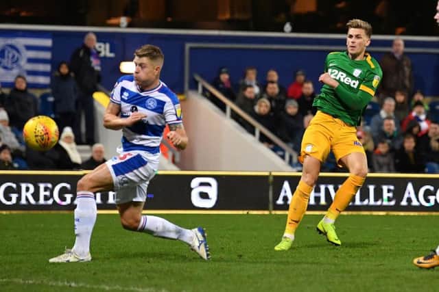 Potts fires home his first PNE goal against QPR