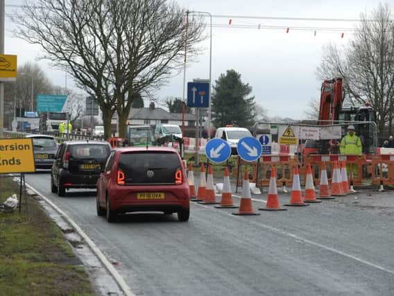 Lane closures are expected to cause disruption on the A59 Liverpool Road between Hutton and Penwortham for the next year.
