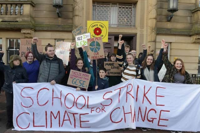 Preston's school strike against climate change