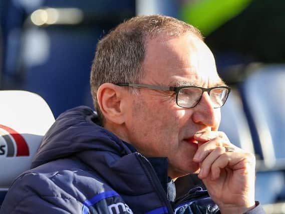 Martin O'Neill looks on during the 0-0 draw at Deepdale on Saturday