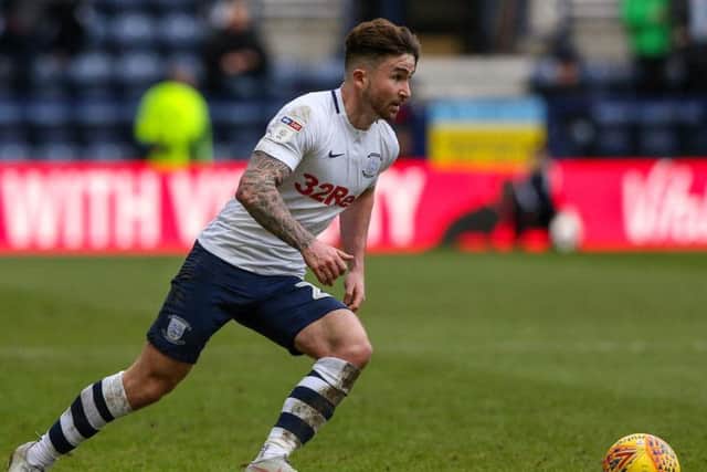 Sean Maguire in action at Deepdale on Saturday