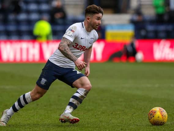 Sean Maguire in action at Deepdale on Saturday