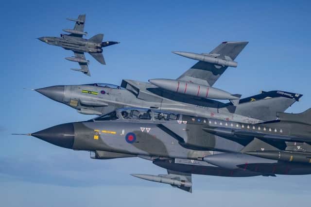 Tornado aircraft will perform a fly past over Lancashire to bid farewell to Warton and Samlesbury where BAE Systems staff had worked on it.