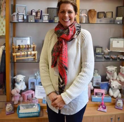 Suzie Richards, area retail manager for St Catherine's Hospice, at the reception gift shop