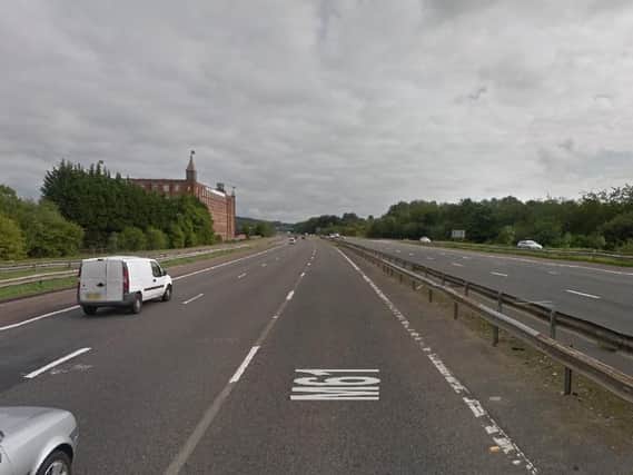 The crash happened on the M61 near Botany Bay. Picture from Google maps