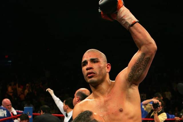 Miguel Cotto, one of the greats of his generation, celebrates victory