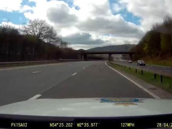 Police camera clocking up 127mph in pursuit of Efstathios Stephanou