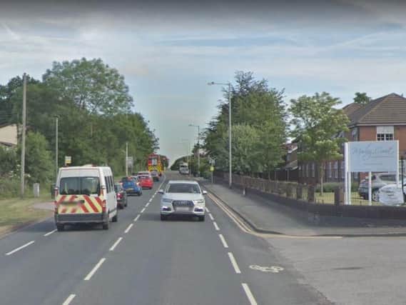 The A6 Bolton Road where the collision happened.