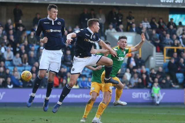 Alan Browne in the thick of the action against Millwall