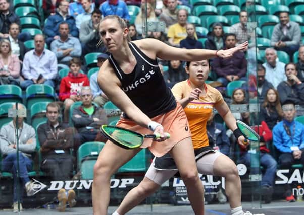 Laura Massaro pictured in third-round action against Hong Kong's Annie Au (photo: PSA)