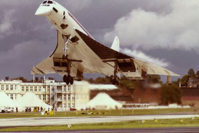Aerospatiale BAC Concorde G-AXDN taking off.
Pic courtesy of BAE Systems