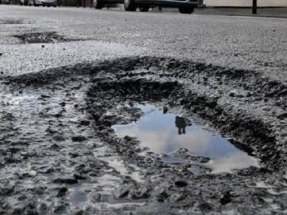 There are targets for how long it takes to fill different potholes on different classes of road.