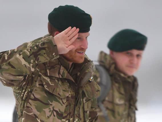 The Duke of Sussex during a visit to Exercise Clockwork in Bardufoss, Norway, for a celebration of the 50th anniversary of the Commando Helicopter Force and Joint Helicopter Command deploying for extreme cold weather training