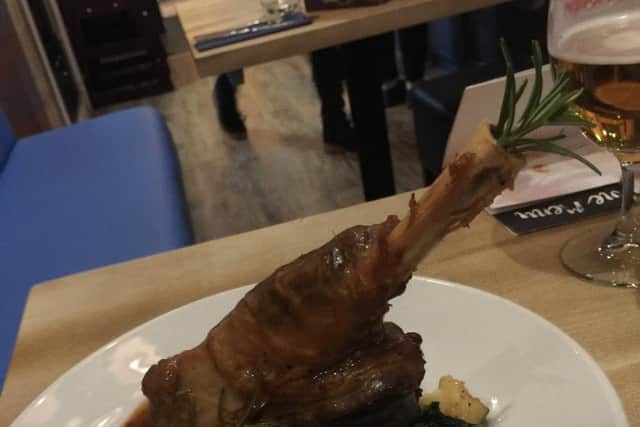 Lamb Shank at The Ginger Bistro, in Fulwood