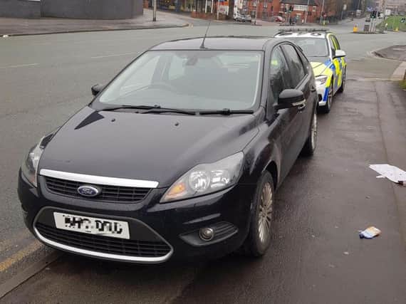 The car was stopped on Ringway in Preston. Photo: Lancs Roads Police