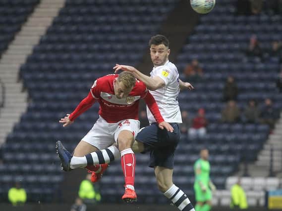Andrew Hughes was PNE's standout player against Bristol City