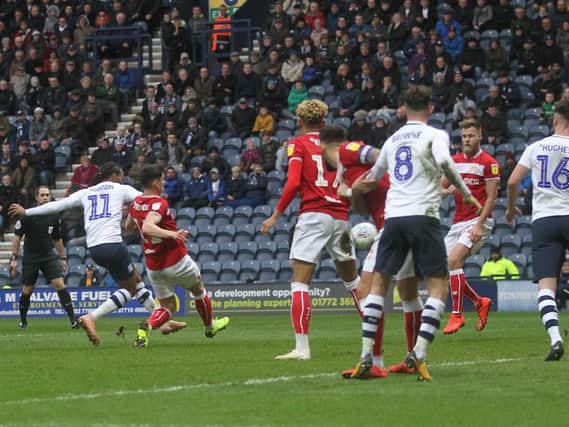 Daniel Johnson fires PNE in front against Bristol City