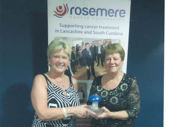 Rosemere Cancer Foundation in Preston fundraisers of the year  Norma Blackburn and Margaret Dunn