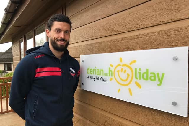 Jason Lowe launches the second holiday lodge at Ribby Hall for Derian House
