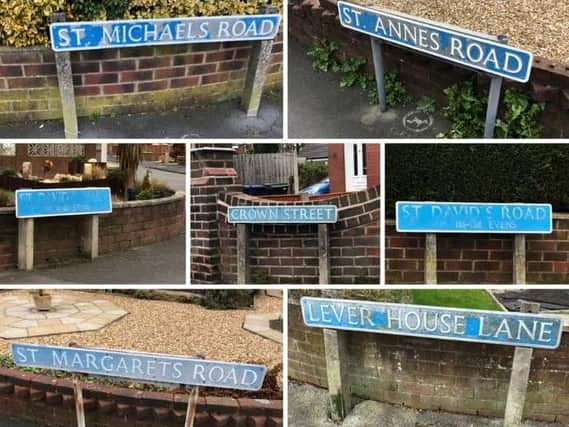 Farington's shabby street signs