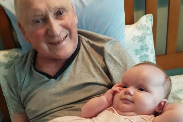 Gordon Hunt with his granddaughter Evelyn