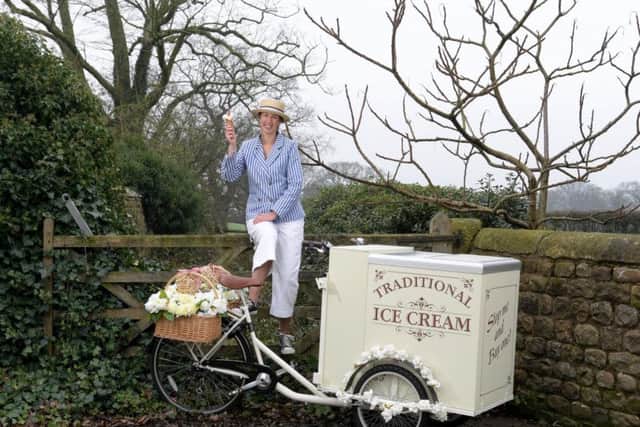 Joining forces with Longridge dairy ice cream makers Hills Fine Foods, Amy Rigby offers customers a wide range of their 21 flavours.
