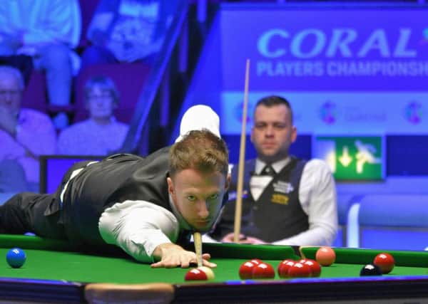 Judd Trump in action in his win over Jimmy Robertson (picture: Event Photos 67)