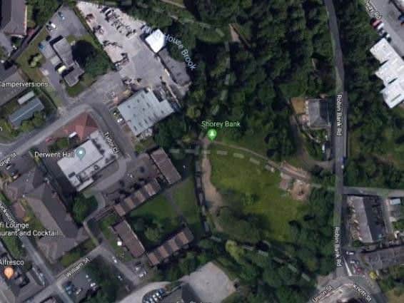 The body was found in a tributary of the River Darwen in Shorey Bank park, Darwen.