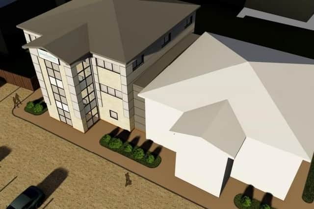 Proposals for three-storey extension to Bespoke Healthcare medical centre in Grange