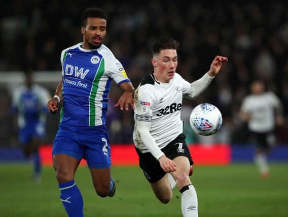 Leeds United target Harry Wilson (right) will be allowed to join a Premier League on loan when he returns to Liverpool from Derby County in the summer.