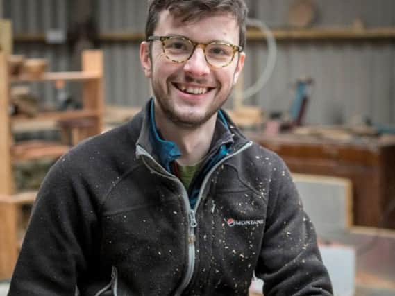 William Firth has followed in his grandfather's lathe marks in woodcraft