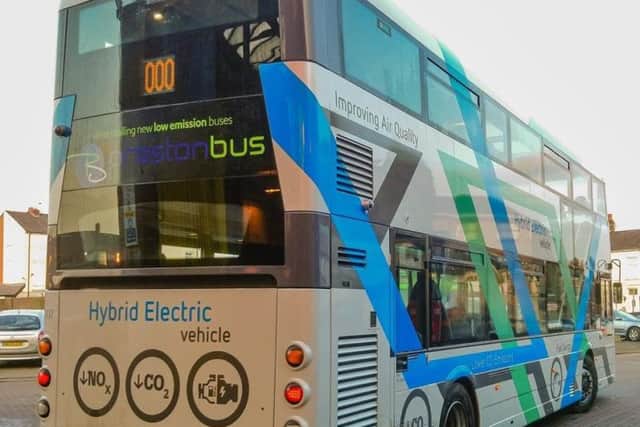 Hybrid electric bus on trial in Preston